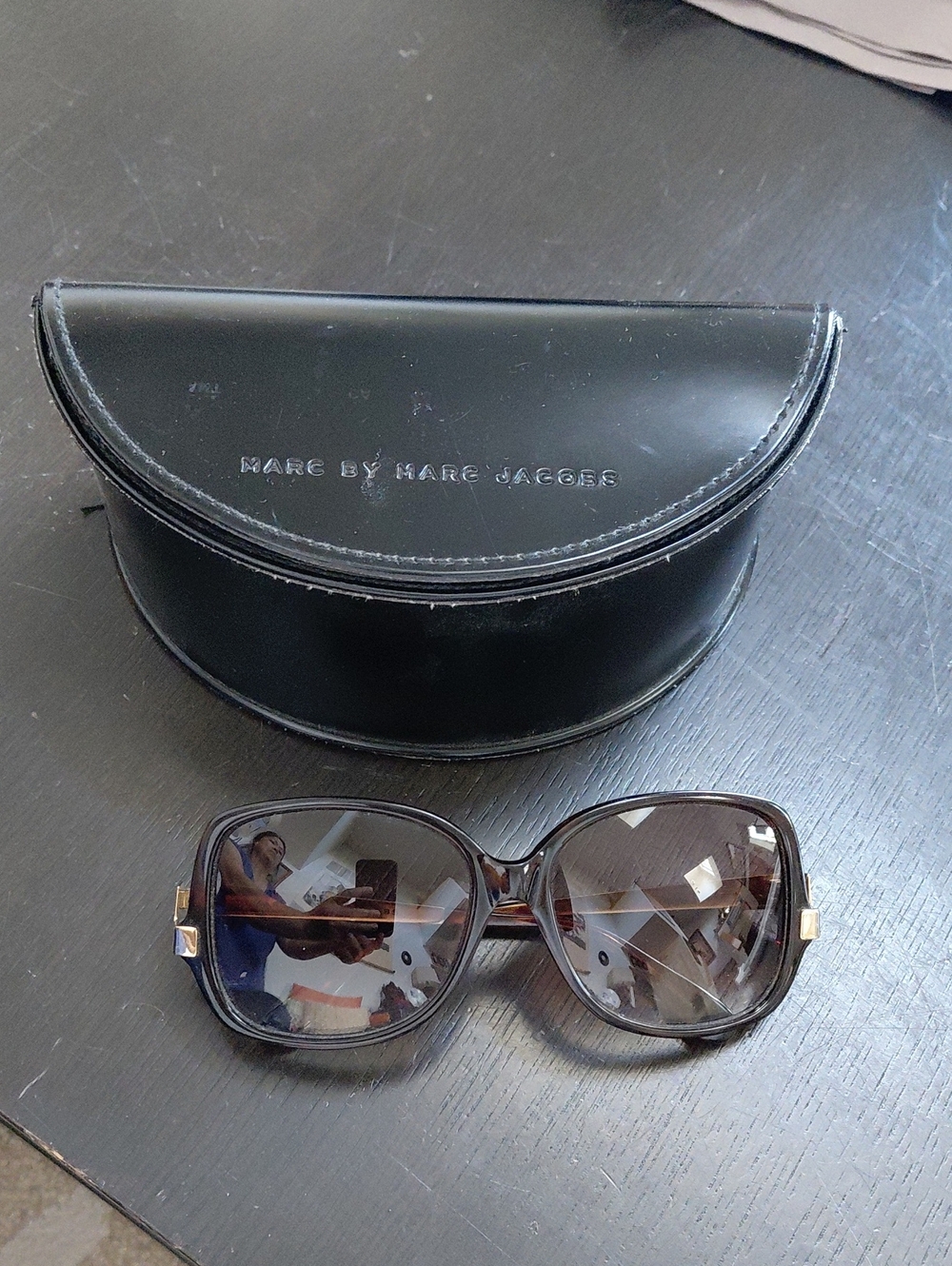 Marc by Marc Jacobs Brown Gradient Women's Sunglasses with Black Case